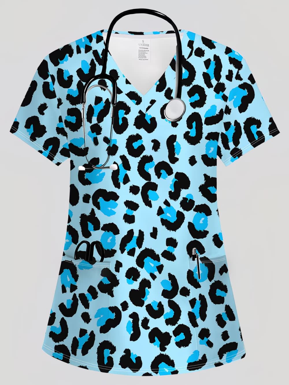 3D Printing For Medical - Dames T-shirt Luipaard 3D-print Comfortabel Damesverpleegstersuniform
