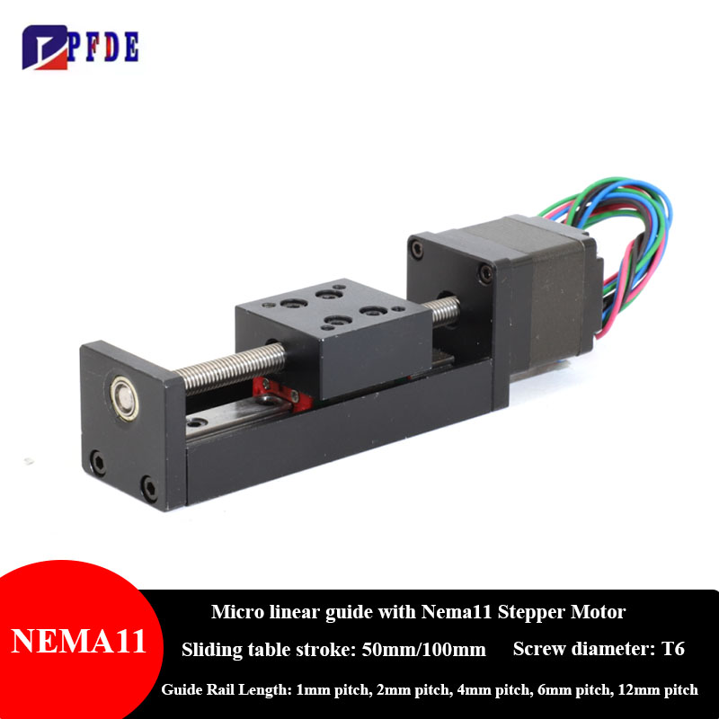 Lead Screw Stepper - NEMA11 Stappenmotor Mini Lineaire Rail Gids