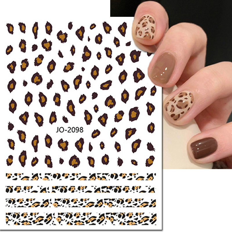 Glue For 3D Printing - Nail Art 3D-stickers roze blauw bruin