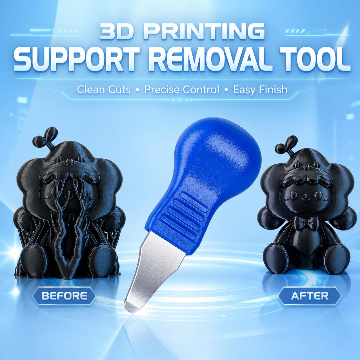 3D-print nabewerkingsset, glan - Print Removal Spatula recensie en prijs