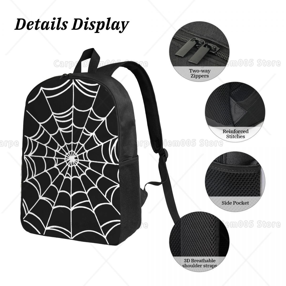 Black Web Spider Prints Rugzak - 3D Printing Web recensie en prijs