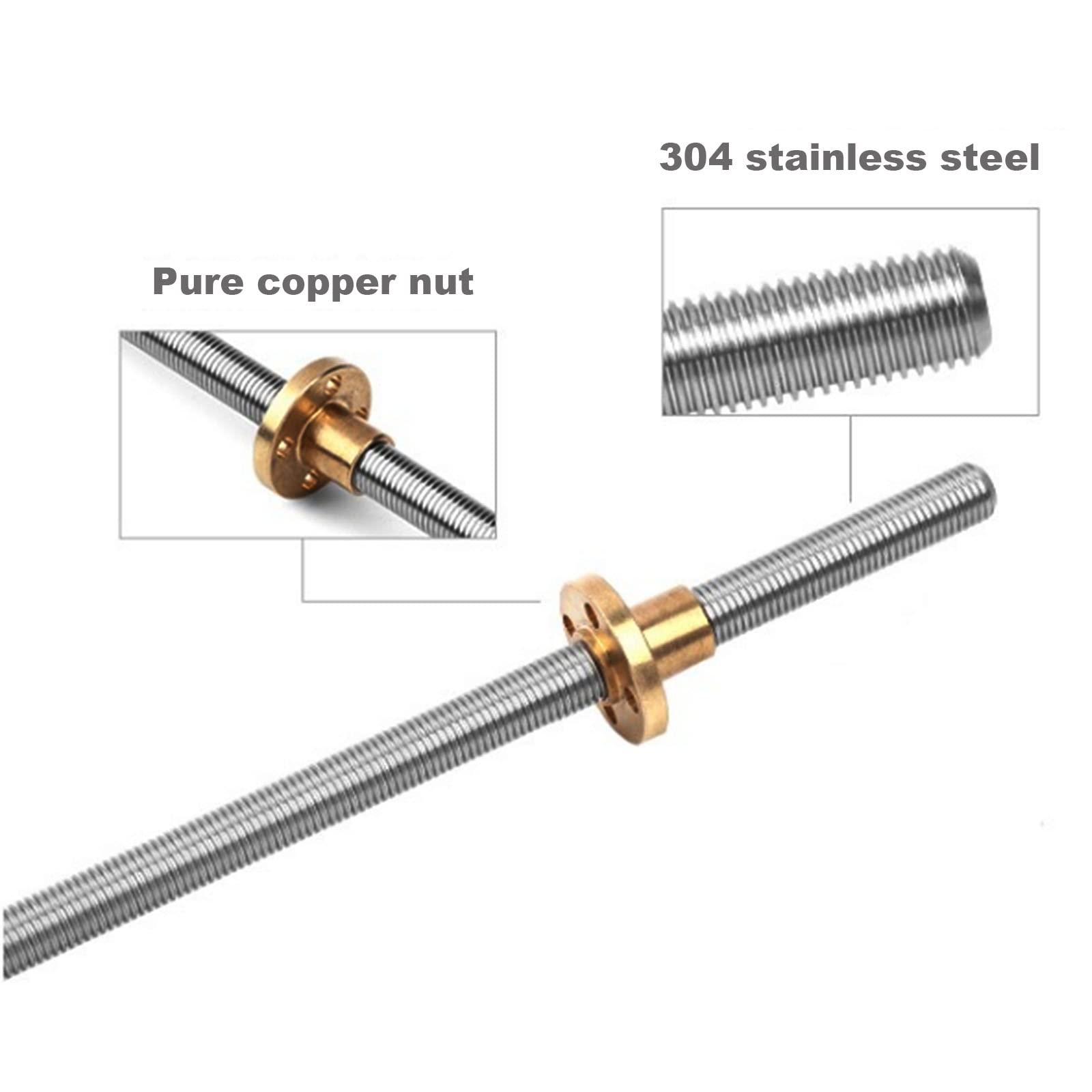 T10 spindel 304 roestvrij staa - Lead Screw Stepper recensie en prijs