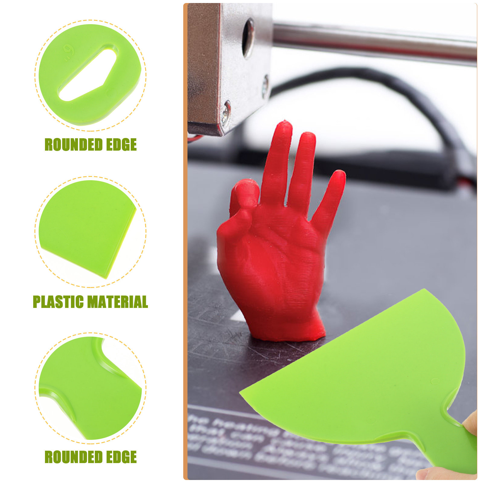 3-delige 3D-print gereedschaps - Print Removal Spatula recensie en prijs